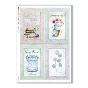 COUNTRY-0063. Papel de Arroz country para decoupage.