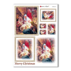 CHRISTMAS-0203. Papel de Arroz Navidad para decoupage.