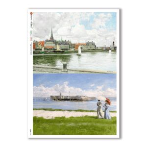 VIEWS-0160. Papel de Arroz paisajes para decoupage.