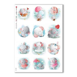 BABY-0080. Papel de Arroz niños para decoupage