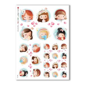 BABY-0085. Papel de Arroz niños para decoupage