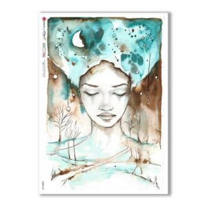 FAIRIES-0081. Papel de Arroz hadas para decoupage.