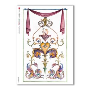 GROTTESCHE-0001. Papel de Arroz grotesca para decoupage.