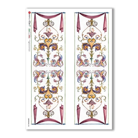 GROTTESCHE-0002. Papel de Arroz grotesca para decoupage.