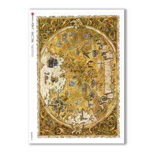 OLD-MAPS-0042. Papel de Arroz mapas antiguos para decoupage.