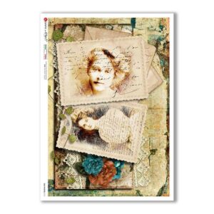 OLD-PHOTOS-0101. Papel de Arroz victoriano para decoupage.