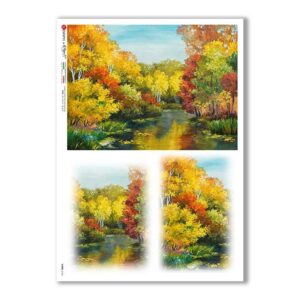 VIEWS-0163. Papel de Arroz paisajes para decoupage.