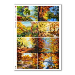 VIEWS-0164. Papel de Arroz paisajes para decoupage.