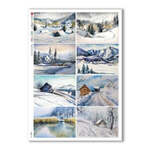 VIEWS-0168. Papel de Arroz paisajes para decoupage.