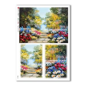 VIEWS-0171. Papel de Arroz paisajes para decoupage.