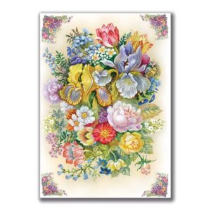 GF-FLORES-013. Papel de arroz de gran tamaño
