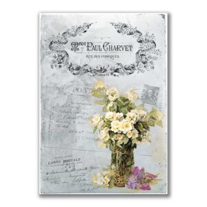 GF-FLORES-024. Papel de arroz de gran tamaño