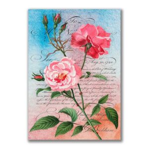 GF-FLORES-030. Papel de arroz de gran tamaño
