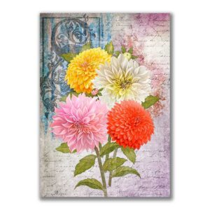 GF-FLORES-031. Papel de arroz de gran tamaño