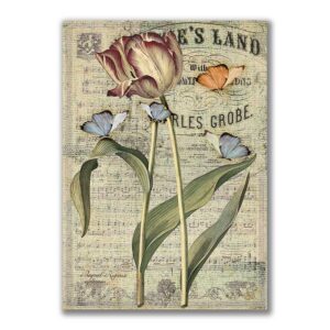 GF-FLORES-034. Papel de arroz de gran tamaño