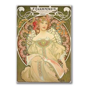 GF-ART NOUVEAU-001. Papel de arroz de gran tamaño
