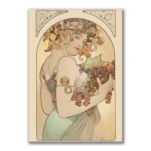 GF-ART NOUVEAU-004. Papel de arroz de gran tamaño