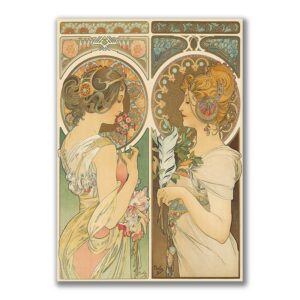 GF-ART NOUVEAU-007. Papel de arroz de gran tamaño