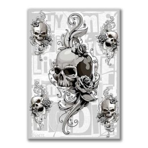 GF-CALAVERAS-008. Papel de arroz de gran tamaño