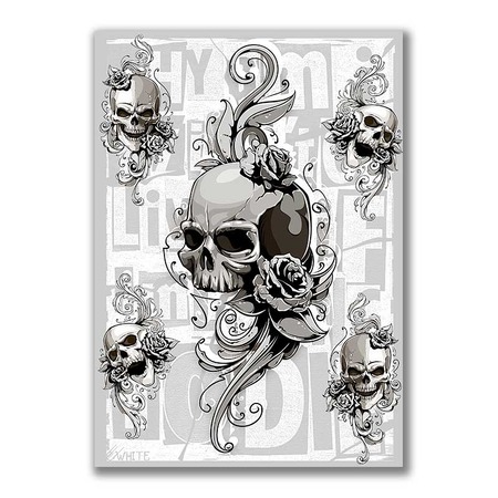 GF-CALAVERAS-008. Papel de arroz de gran tamaño