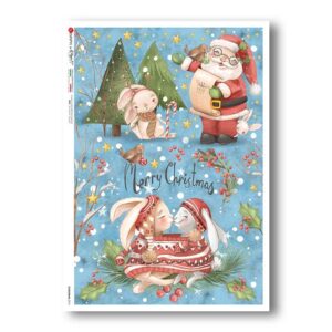 CHRISTMAS-0315. Papel de Arroz Navidad para decoupage.