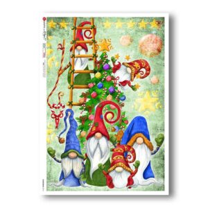 CHRISTMAS-0316. Papel de Arroz Navidad para decoupage.