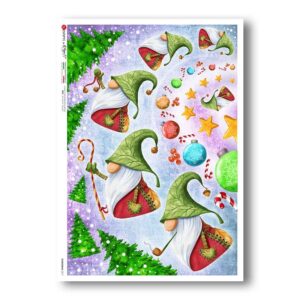 CHRISTMAS-0317. Papel de Arroz Navidad para decoupage.
