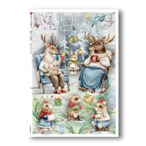 CHRISTMAS-0324. Papel de Arroz Navidad para decoupage.