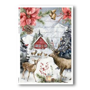 CHRISTMAS-0326. Papel de Arroz Navidad para decoupage.