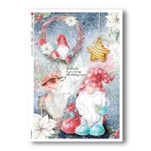 CHRISTMAS-0328. Papel de Arroz Navidad para decoupage.