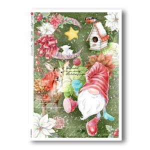 CHRISTMAS-0329. Papel de Arroz Navidad para decoupage.
