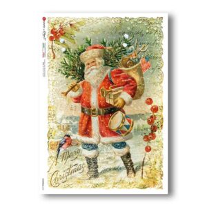 CHRISTMAS-0330. Papel de Arroz victoriano Navidad para decoupage.