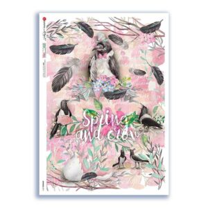 ANIMALS-0171. Papel de Arroz animales para decoupage.