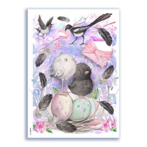 ANIMALS-0173. Papel de Arroz animales para decoupage.