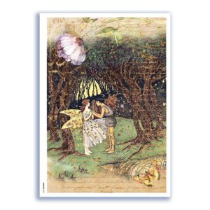 FAIRIES-0084. Papel de Arroz hadas para decoupage.