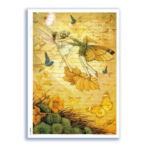 FAIRIES-0085. Papel de Arroz hadas para decoupage.