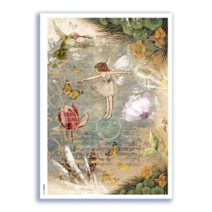FAIRIES-0086. Papel de Arroz hadas para decoupage.