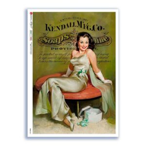 PINUP-0031. Papel de Arroz pin-up para decoupage.