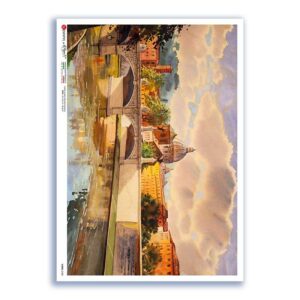 VIEWS-0180. Papel de Arroz paisajes para decoupage.