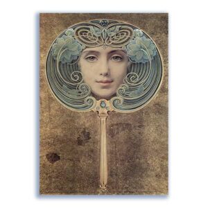 GF-ART NOUVEAU-009. Papel de arroz de gran tamaño