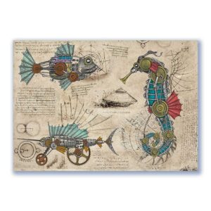 GF-OBJETOS-ANTIGUOS-002. Papel de arroz de gran tamaño