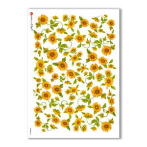 FLOWERS-0001. Papel de Arroz flores para decoupage.