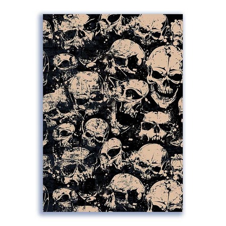 GF-CALAVERAS-014. Papel de arroz de gran tamaño