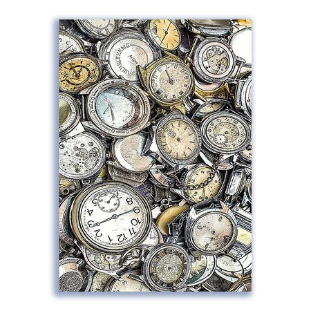 GF-RELOJES-009. Papel de arroz de gran tamaño