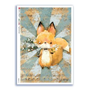 ANIMALS-0184. Papel de Arroz animales para decoupage.