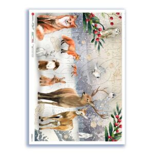 ANIMALS-0192. Papel de Arroz animales para decoupage.