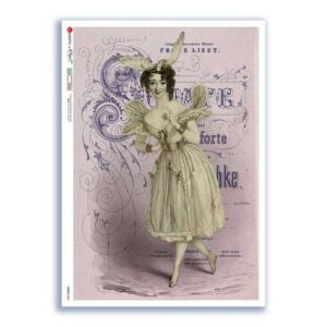 FAIRIES-0090. Papel de Arroz hadas para decoupage.