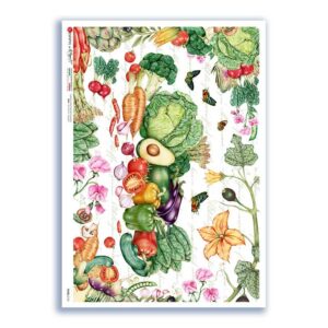 FOOD-0153. Papel de Arroz comida para decoupage.