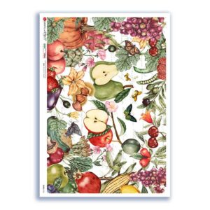 FOOD-0154. Papel de Arroz comida para decoupage.