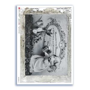 OLD-PHOTOS-0107. Papel de Arroz victoriano para decoupage.